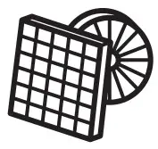 ZANUSSI ZHC62653XA Cooker Hood - filter