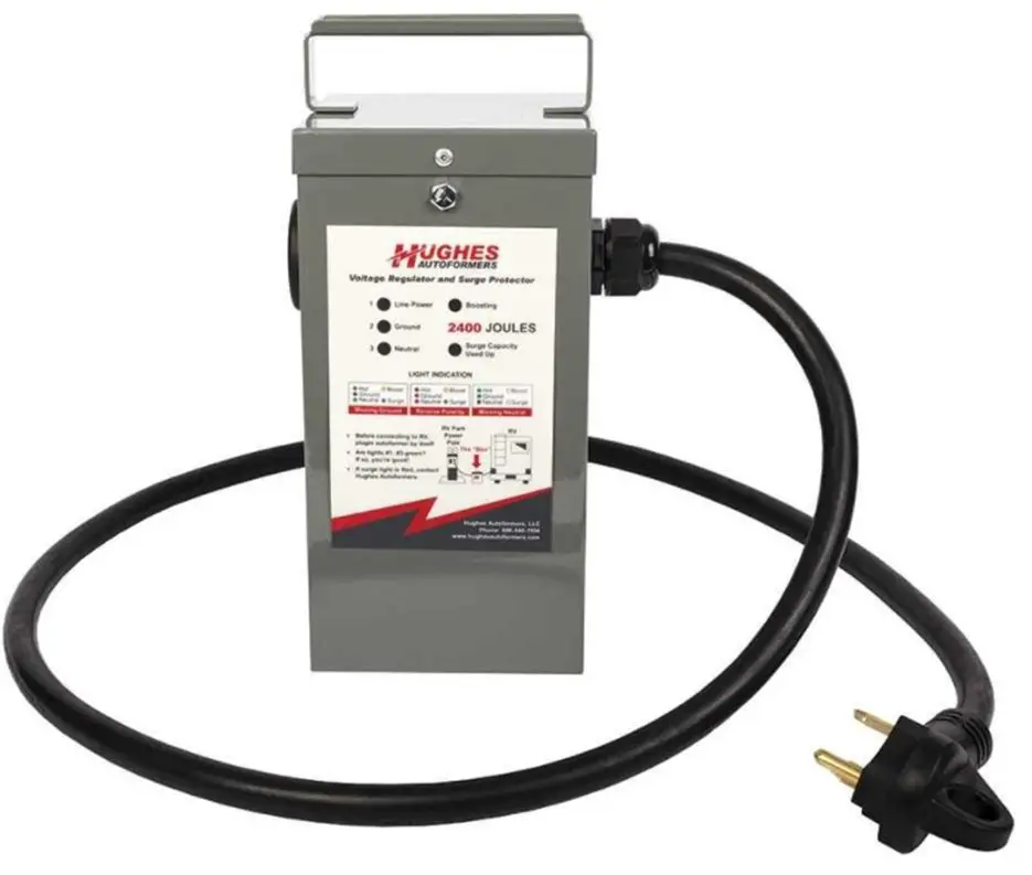 HUGHES AUTOFORMERS RV2130-SP 30 AMP with Advanced Surge Protection FIG 1