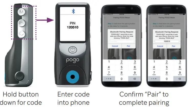pogo Automatic Blood Glucose Monitoring System - pairing