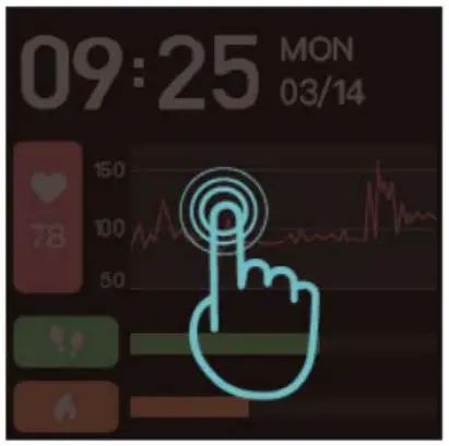 willful N29 Smartwatch for iPhone and Android Blood Oxygen Monitor Fitness Instruction Manual - Change the Dial