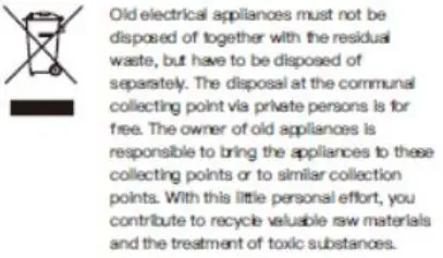 willful N29 Smartwatch for iPhone and Android Blood Oxygen Monitor Fitness Instruction Manual - Disposal