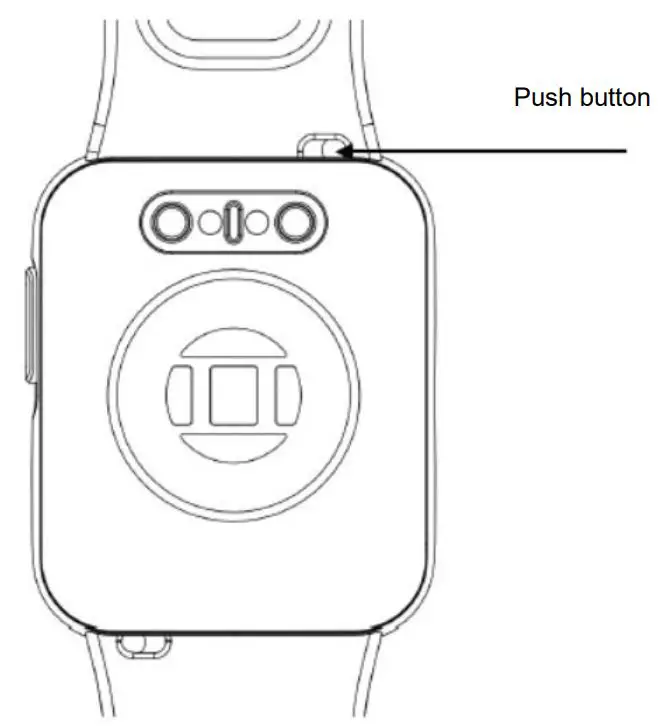 willful N29 Smartwatch for iPhone and Android Blood Oxygen Monitor Fitness Instruction Manual - Replace the Strap