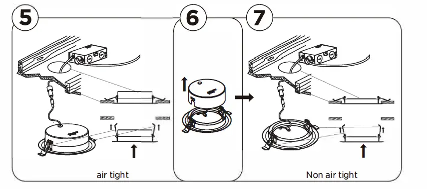 Cloudy Bay LJD006GBWH5C-4PK 6 Inch LED Down Light fig 13