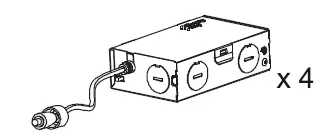 Cloudy Bay LJD006GBWH5C-4PK 6 Inch LED Down Light fig 2
