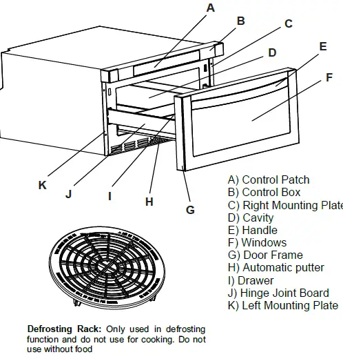 COSMO COS-12MWDSS 24-Inch Built-In Microwave Drawer 1
