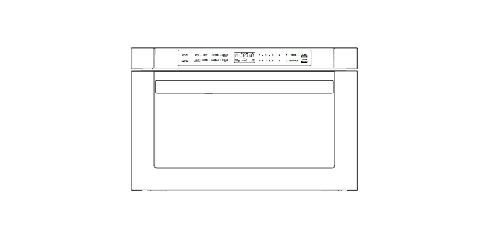 Cosmo Cos-12mwdss 24-inch Built-in Microwave Drawer User Manual Cosmo Cos-12mwdss 24-inch Built-in Microwave Drawer User Manual