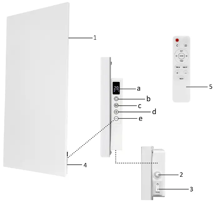 emerio CBC 122043 1 Infrared Panel Heater - DESCRIPTION