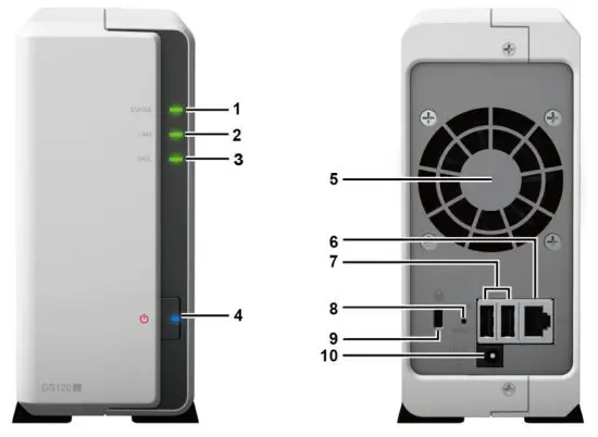 Synology DS120j NAS Server IronWolf - Synology