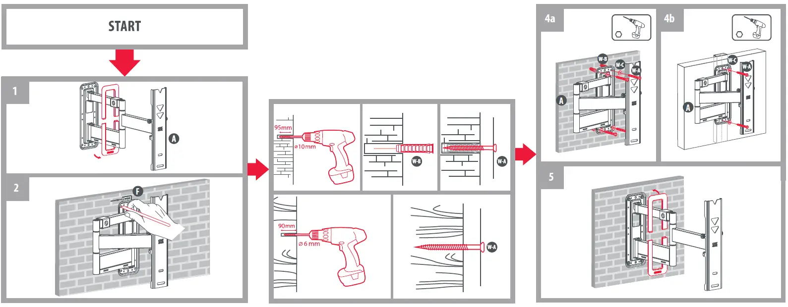ONE-FOR-ALL-WM5450-Dynamic-Full-Motion-TV-Wall-Mount-Bracket-1