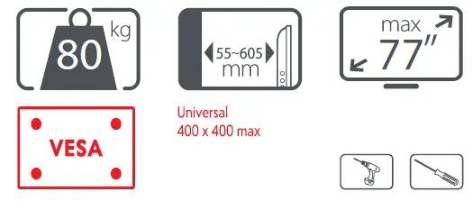 ONE-FOR-ALL-WM5450-Dynamic-Full-Motion-TV-Wall-Mount-Bracket-3