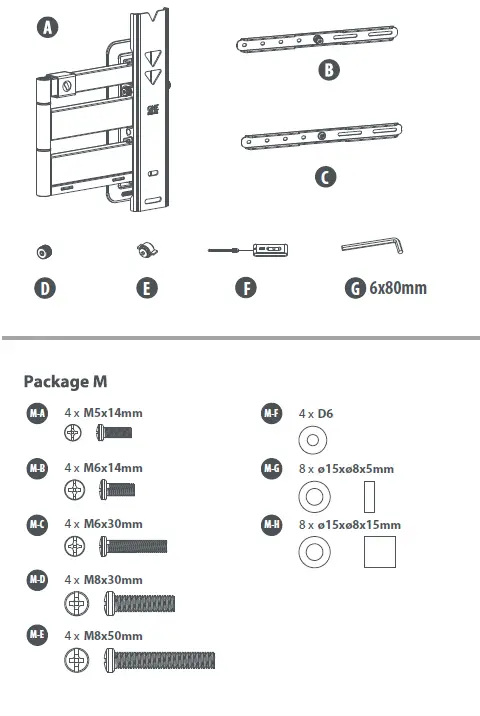 ONE-FOR-ALL-WM5450-Dynamic-Full-Motion-TV-Wall-Mount-Bracket-4