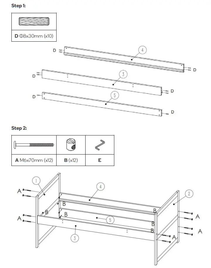 kogan SLSEATSLBWA Shangri La Seattle Slide Bed - fig 4