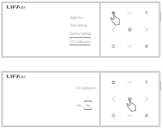 LIFAair LA333 Smart Air Purifier - CO2 Calibration