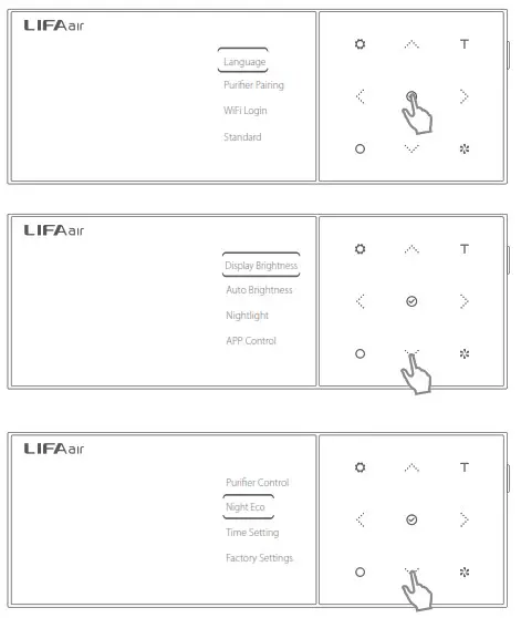 LIFAair LA333 Smart Air Purifier - How to Operate the Monitoring Controller 2