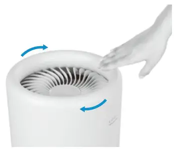 LIFAair LA333 Smart Air Purifier - Manually control fan speed 1