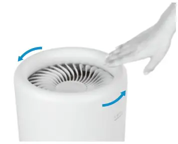 LIFAair LA333 Smart Air Purifier - Manually control fan speed 2