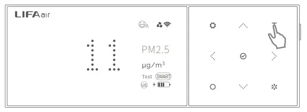 LIFAair LA333 Smart Air Purifier - Short Time and Continuous Monitoring of the Monitoring Controller