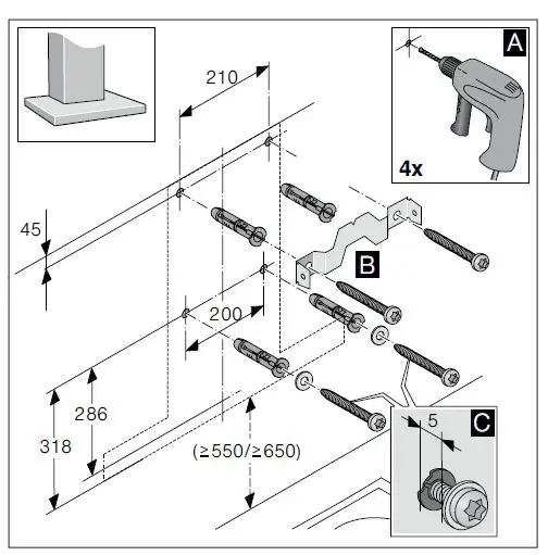 SIEMENS -LC67AFM50B -Extractor- Hood- Instruction -FIG 12