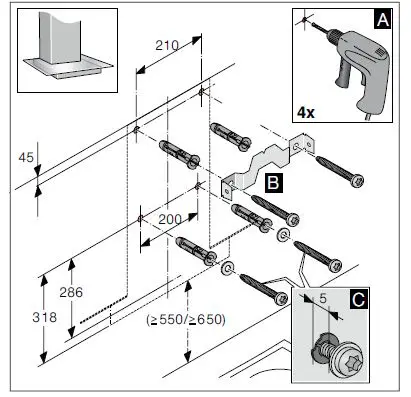 SIEMENS -LC67AFM50B -Extractor- Hood- Instruction -FIG 14