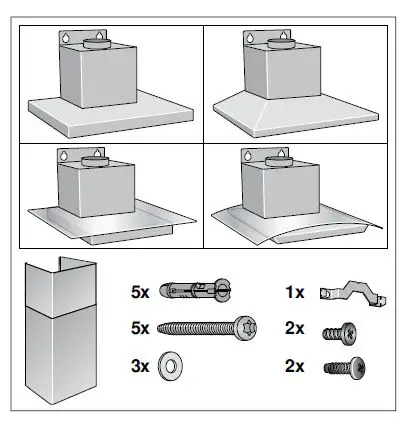 SIEMENS -LC67AFM50B -Extractor- Hood- Instruction -FIG 9