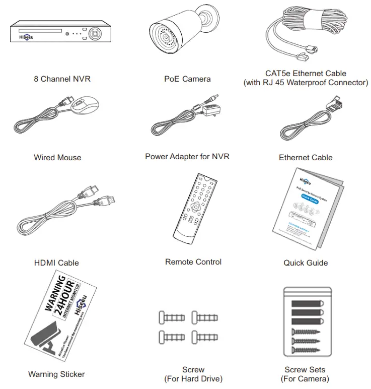 Hiseeu PoE Security Camera System- 04