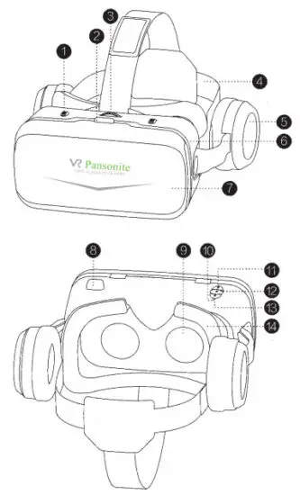 Pansonite SB HEJ VR Vr Headset with Remote Controller - Introduction