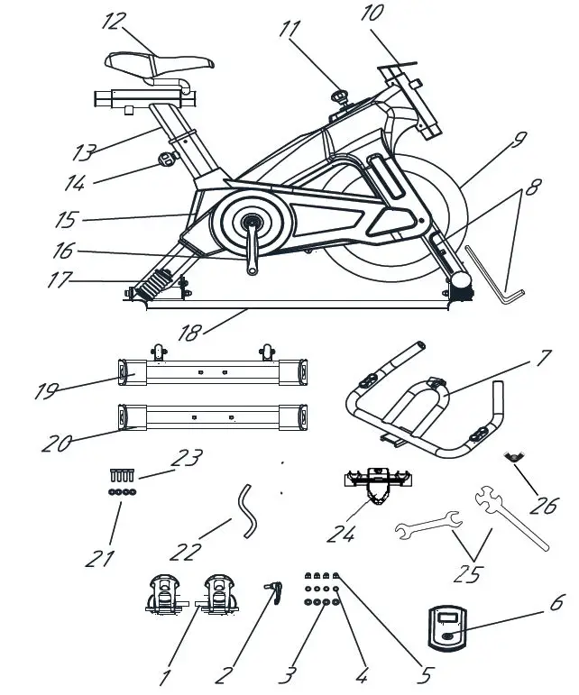 COSTWAY SP37673 Exercise Bike-fig1