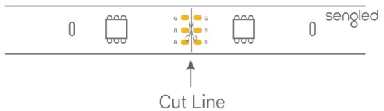 sengled Smart WiFi TV Light Strip with Video Sync - Shorten