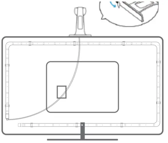 sengled Smart WiFi TV Light Strip with Video Sync - TV frame