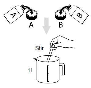 DURONIC GHS37 Grow Light Hydroponic Box - Preparing the Nutrient Solution 2