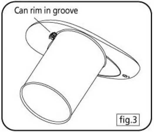 ONE TOUCH KC08 Automatic Can Opener - BATTERY INSTALLATION 2