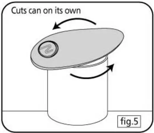 ONE TOUCH KC08 Automatic Can Opener - BATTERY INSTALLATION 4