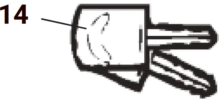 Key for bike carrier