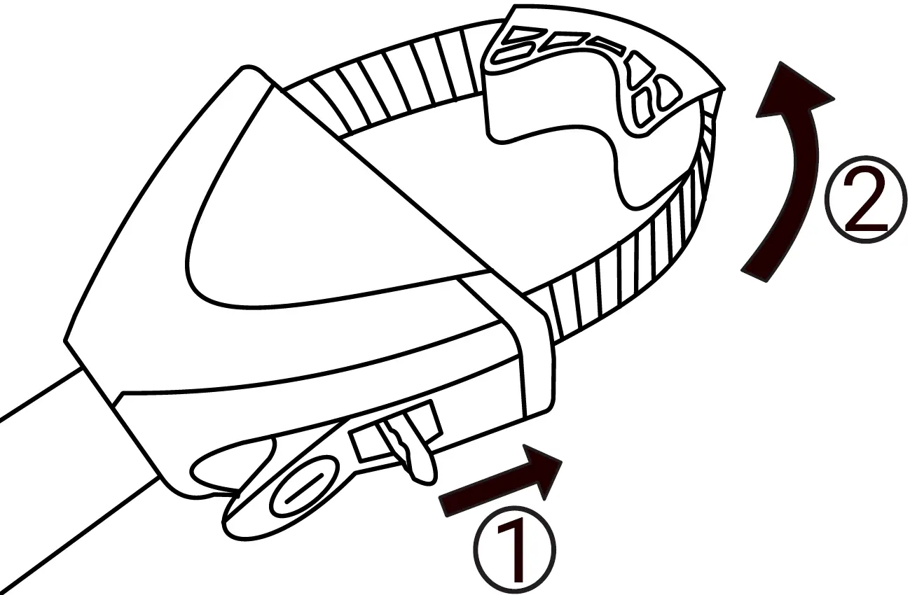 Opening of the Ratchet Strap