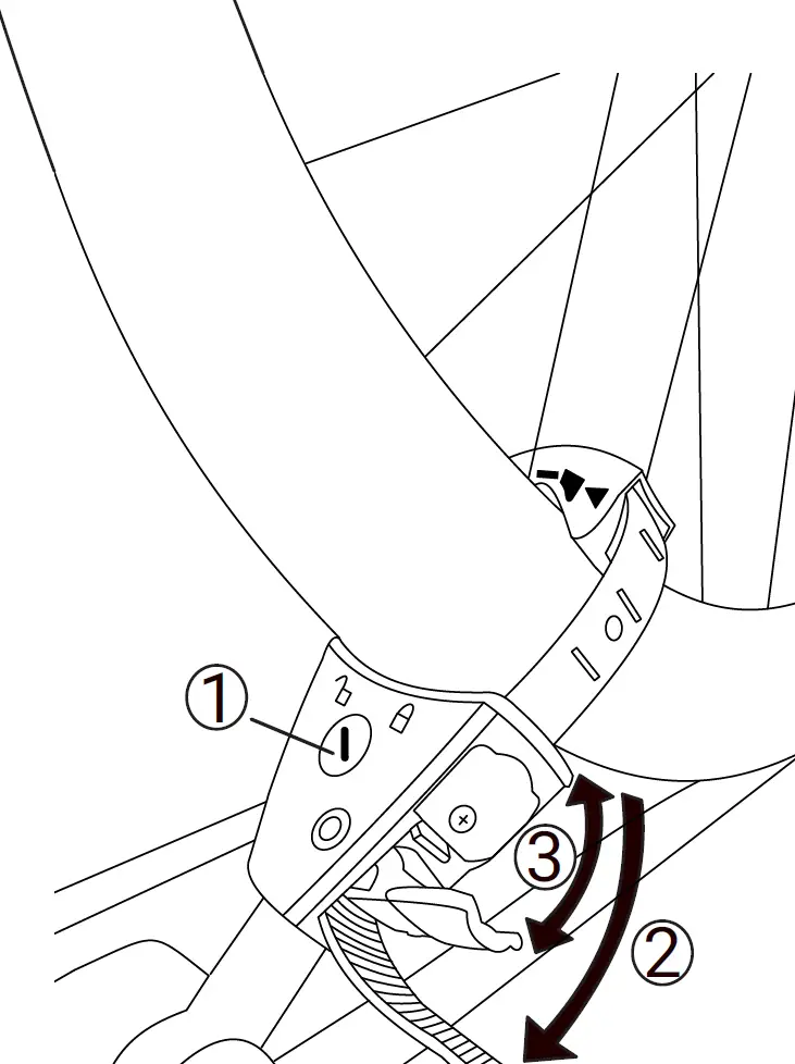 Unlocking the Wheel Holder