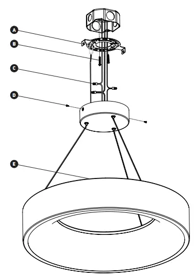 artika PDT-AIC-HD2BL Pendant LED Light Fixture Aiden-fig4