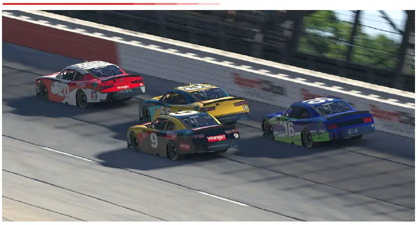 iRacing NASCAR XFINITY SERIES Ford Mustang Toyota Supra Chevrolet Camaro FIG 3