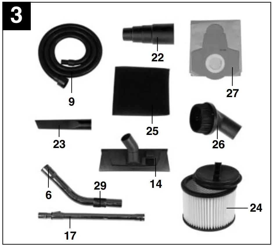 1925SA Wet and Dry Vacuum Cleaner Overview
