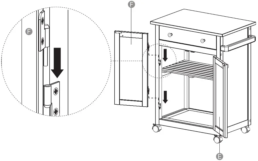 amazonbasics Classic Kitchen Car- t Step 10