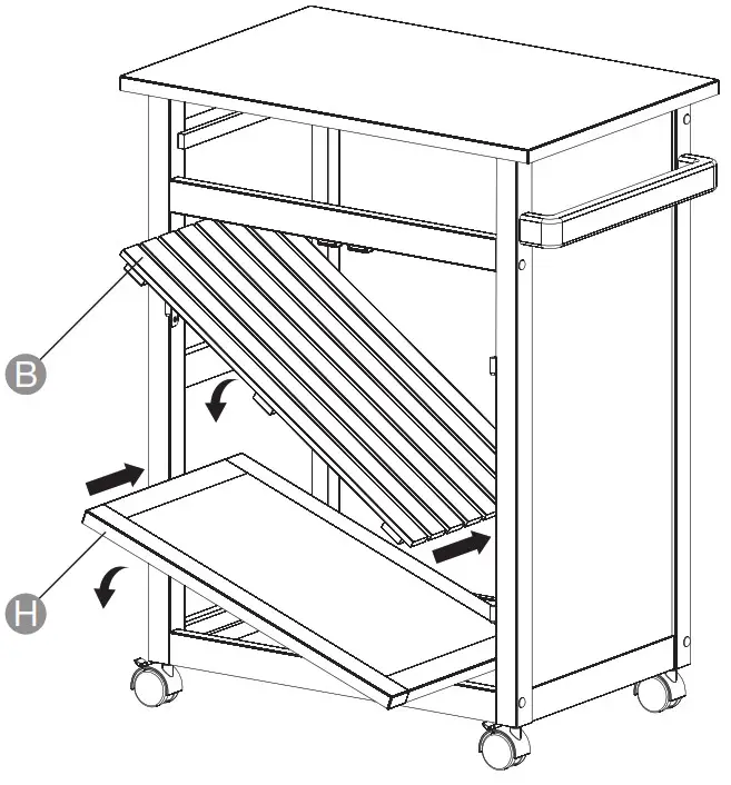 amazonbasics Classic Kitchen Car- t Step6