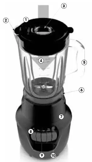 PowerXL BL1610XLBG Boost Blender 1