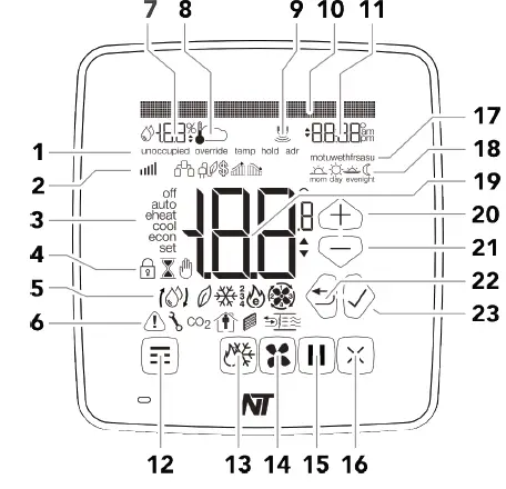 network thermostat NetX X Series Thermostat-1