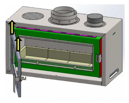 KEMLAN C900FSFH Celestial 900 Freestanding Fireplace - fig16
