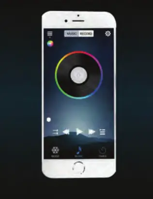 Recoil ICLED 4 Digital LED App Controller - Music Screen