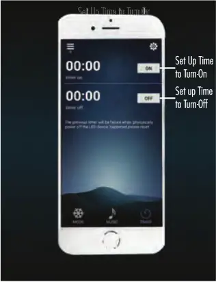 Recoil ICLED 4 Digital LED App Controller - Time Screen
