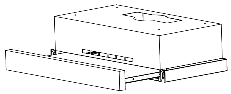 iLVE FR90-2 Slide Out Range Hood - Cover
