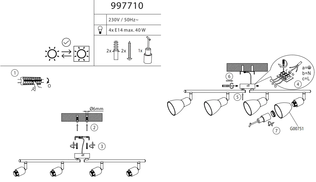 Paul Neuhaus 11954-55 Q-Alta LED Ceiling Light - fig 1