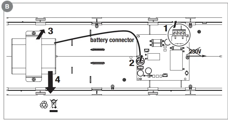 Beghelli-334900784-Ticinque -LED TR Wall-Mounted Ceiling-Emergency-Light-FIG4