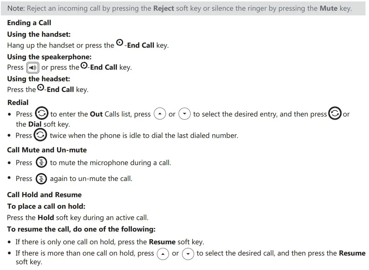 ZULTYS Z 23GE Gigabit Business IP Phone User Guide - Basic Call Features