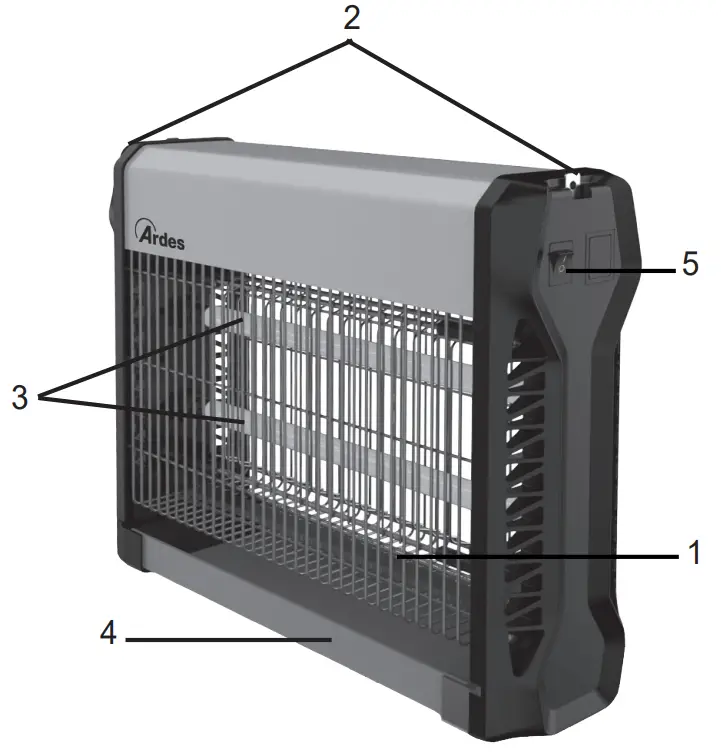 Ardes AR Series Bug Zapper - parts